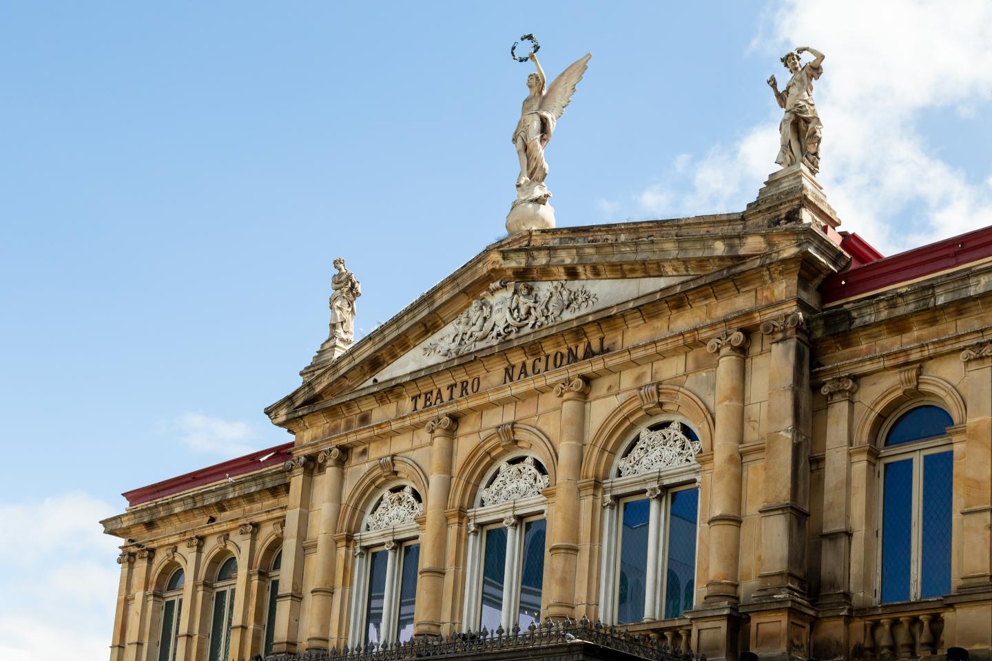 magnificent neo-classical architecture and statues, San Jose, Costa Rica